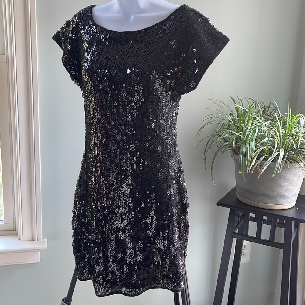 Sparkly Party Dress with unique square sequins